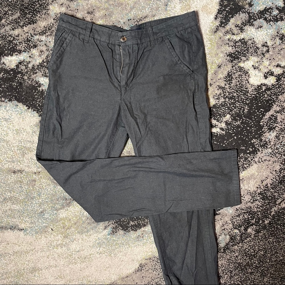 Dark Gray Slim Fit Trousers UO CPO